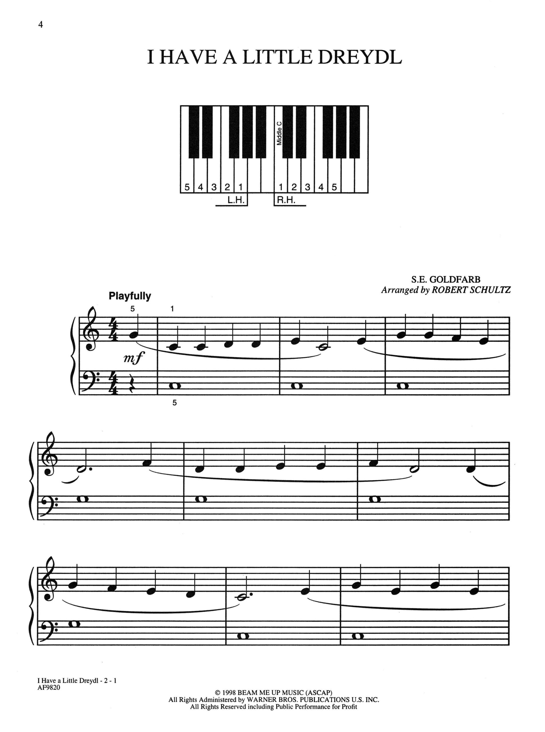 Chanukah Piano Solos for Kids
