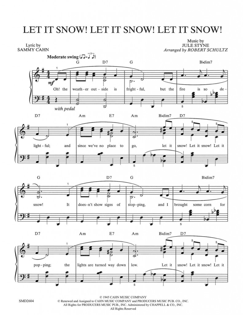 Let It Snow! Let It Snow! | Schultz Music Publications