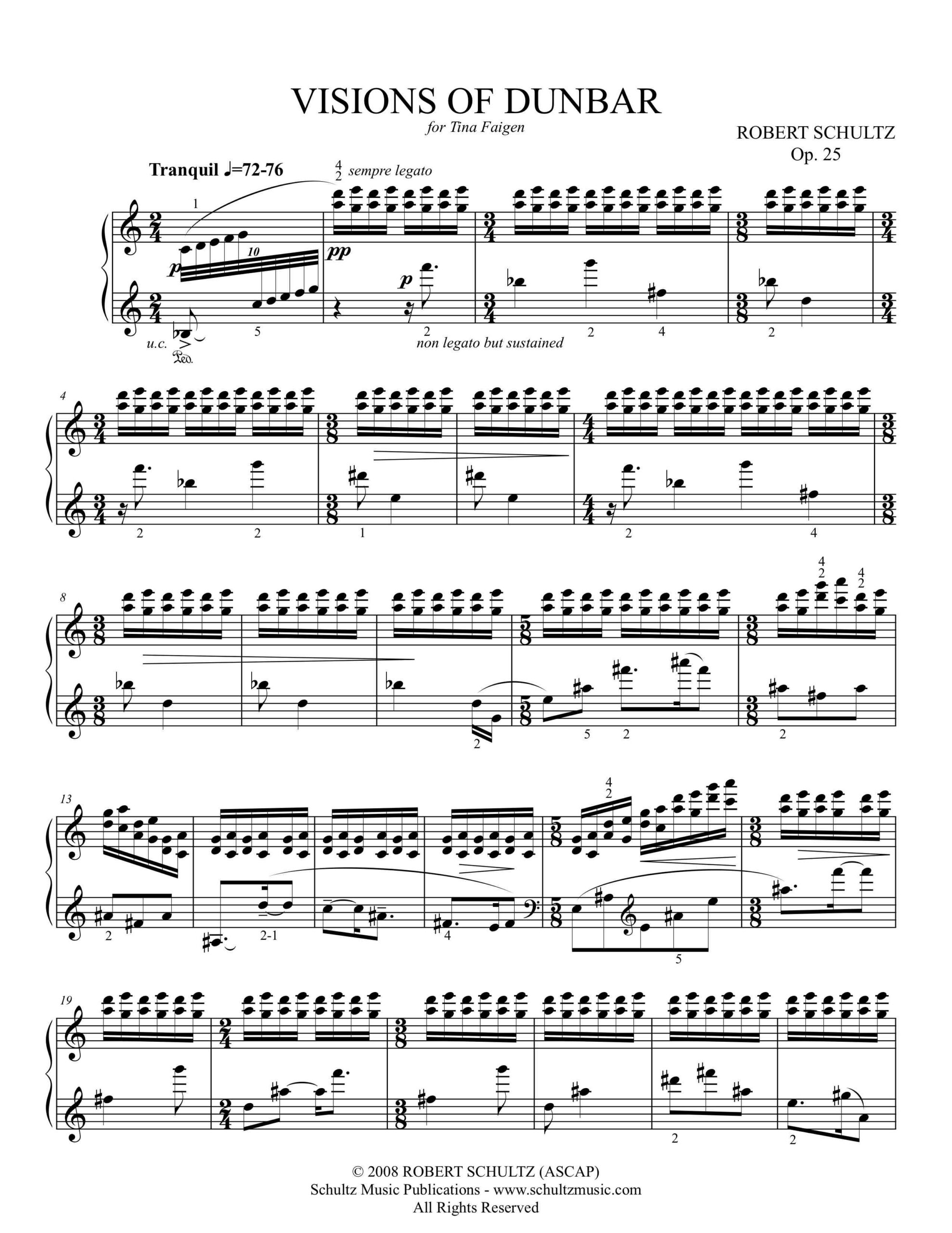 Visions of Dunbar Op. 25