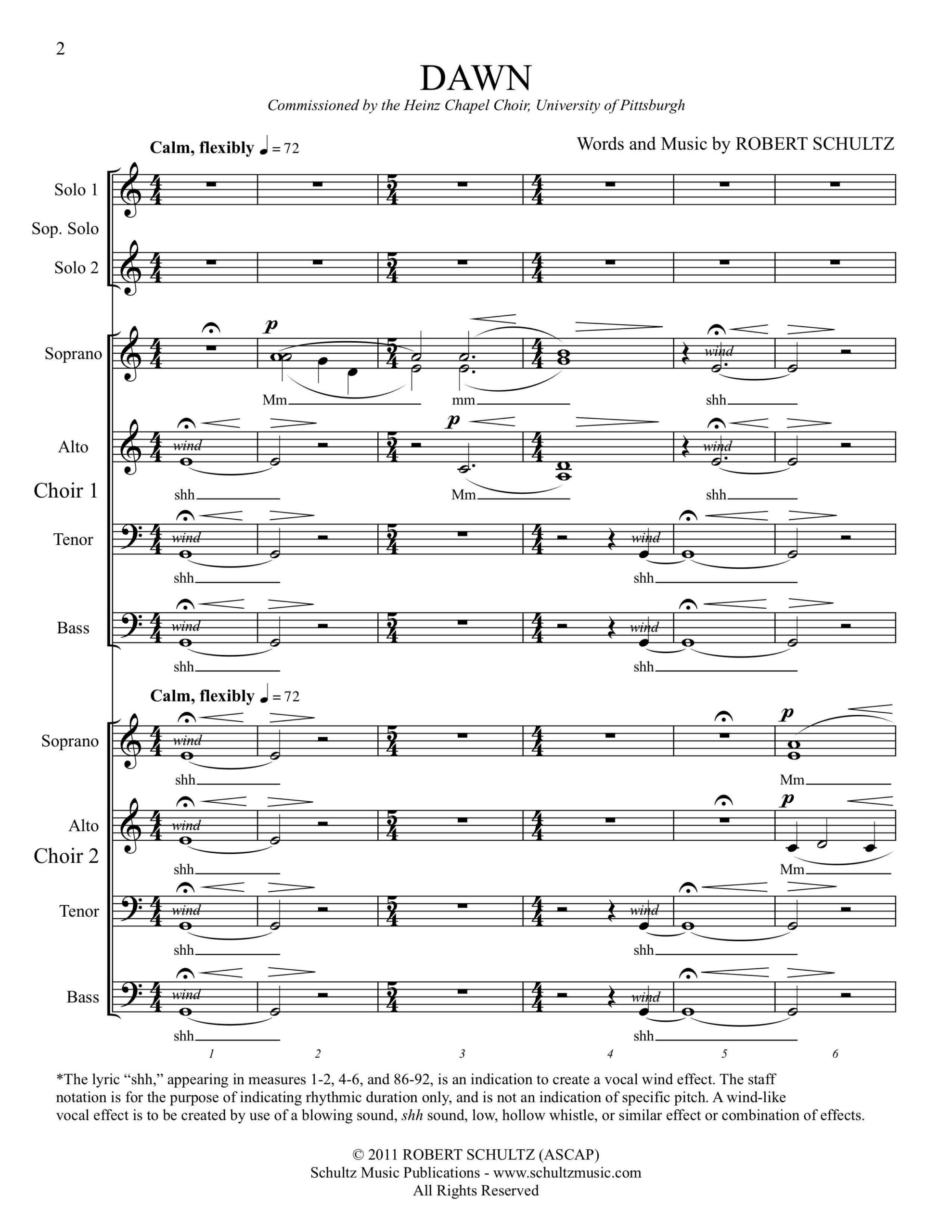 Dawn (SATB) - Image 2